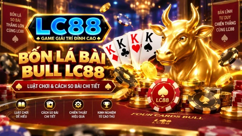 Bốn Lá Bài Bull LC88 – Luật Chơi & Cách So Bài