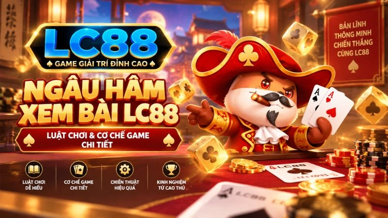 Ngầu Hầm Xem Bài LC88 mang cơ chế game bài Bull với chế độ xem bài đặc trưng. Tìm hiểu luật, cách tính tổ hợp và xác định kết quả.