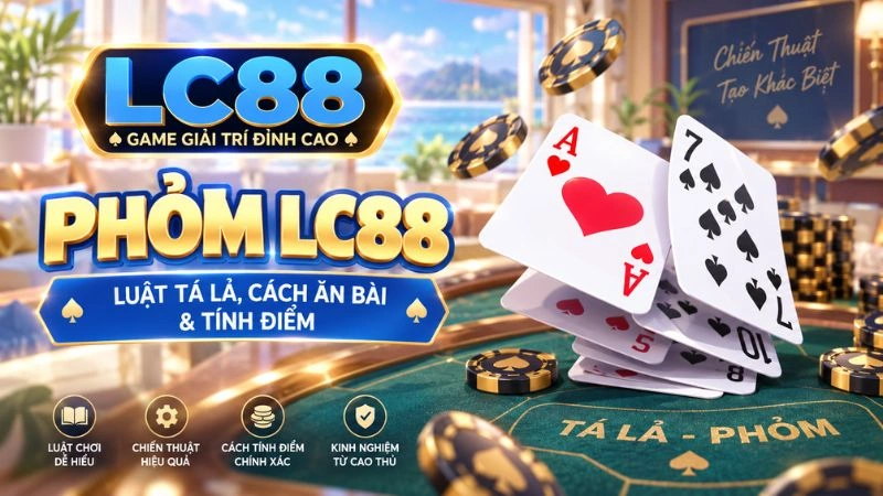 Phỏm LC88 – Hướng Dẫn Chơi Tá Lả Từ A Đến Z
